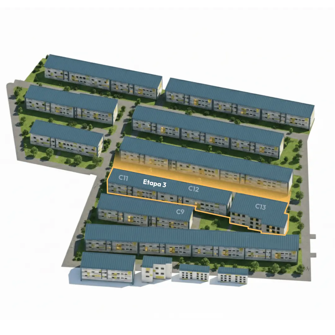 Etapa 3 evidențiată pe planul ansamblului