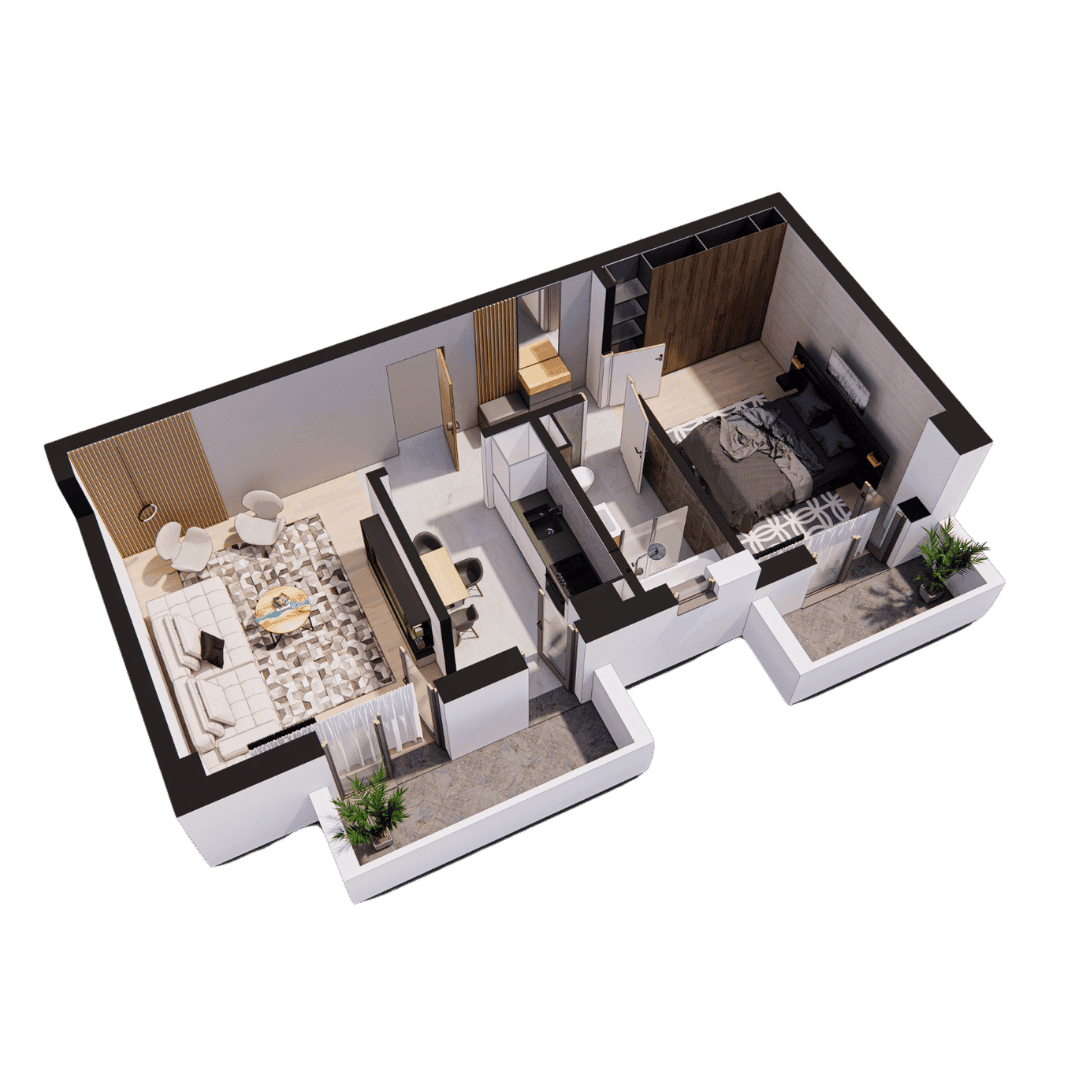 Apartament amenajat Cochet Plus, Contemporan Homes