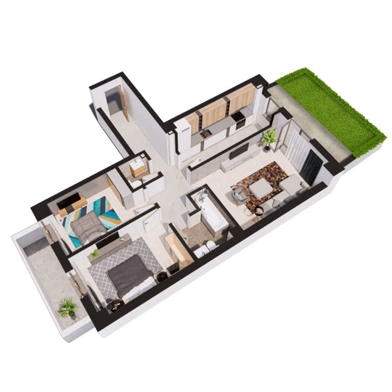 Plan Tip Complex cu grădină