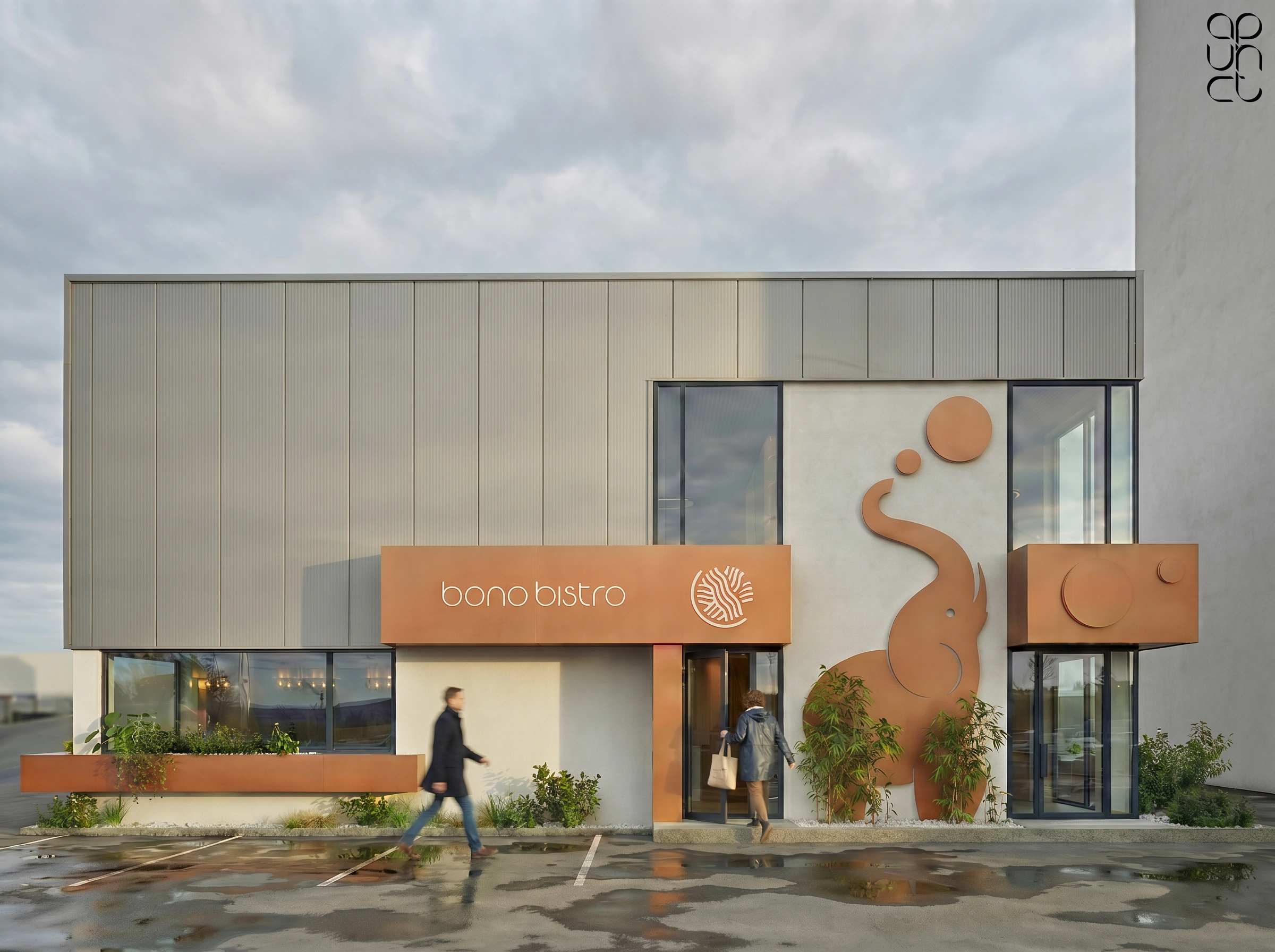 Randare a ansamblului Contemporan Homes